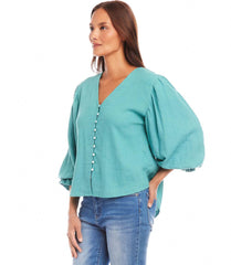 新品　deres デレス　cotton drape blouse 新品 deres デレス cotton drape blouse - メルカリ