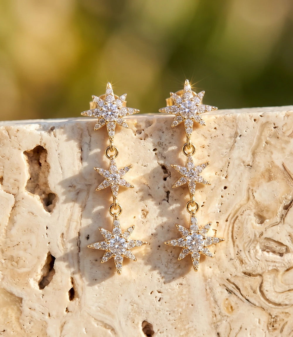 Triple Star Earrings – Karen Kane