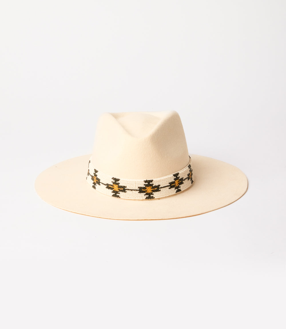 Hand-Beaded Wool Rancher Hat – Karen Kane display picture 1
