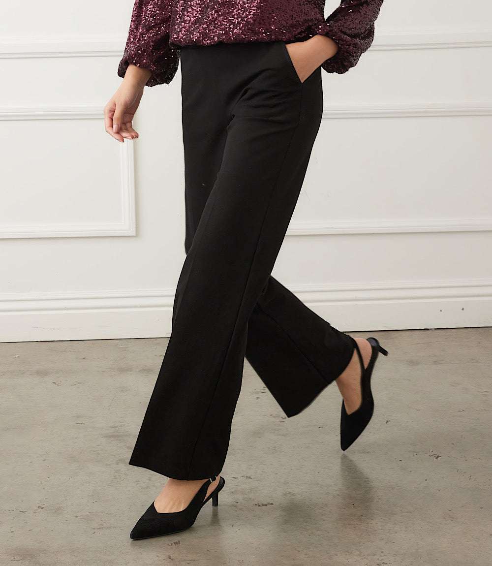 Petite Size Emily Straight Leg Pants - Comfortable & Stylish Fit
