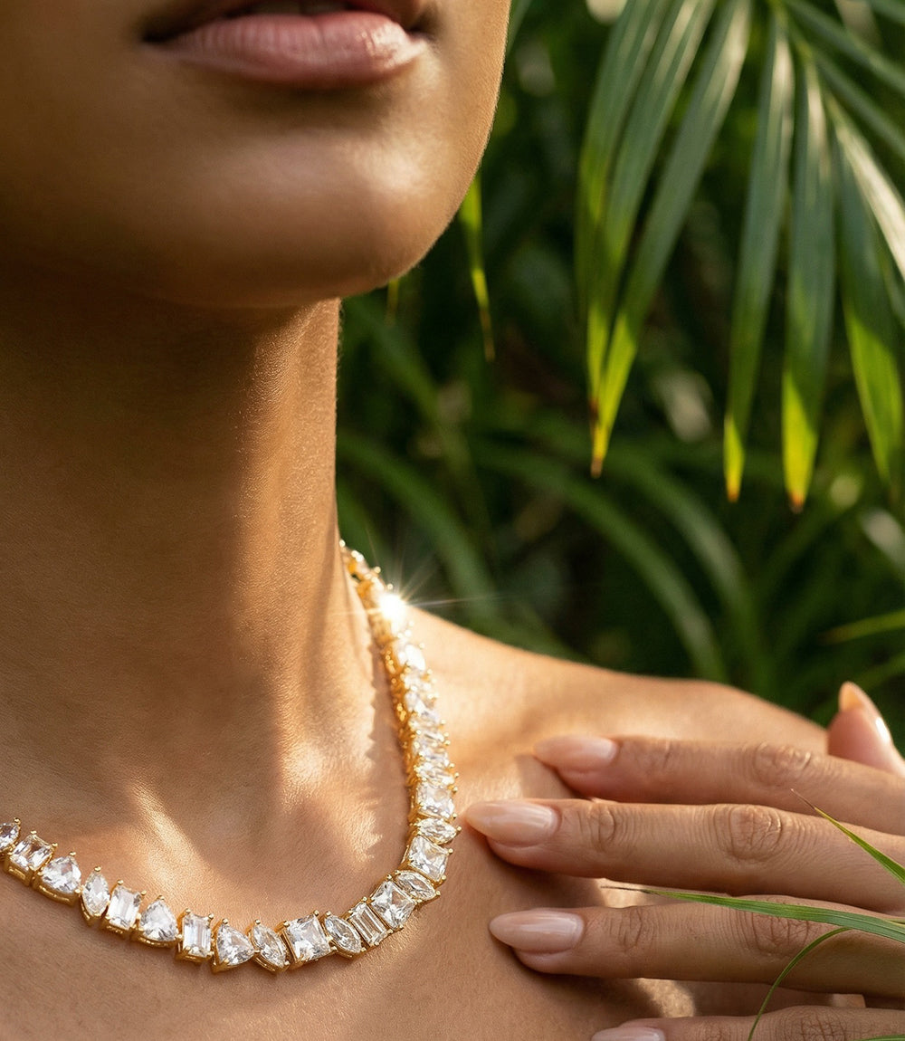 Multi Shaped Tennis Necklace – Karen Kane