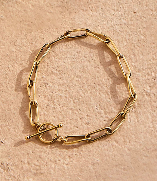 Thin gold chain bracelet Clearance