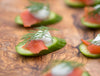 Easy, No-Cook Cucumber Smoked Salmon Hors D’oeuvre