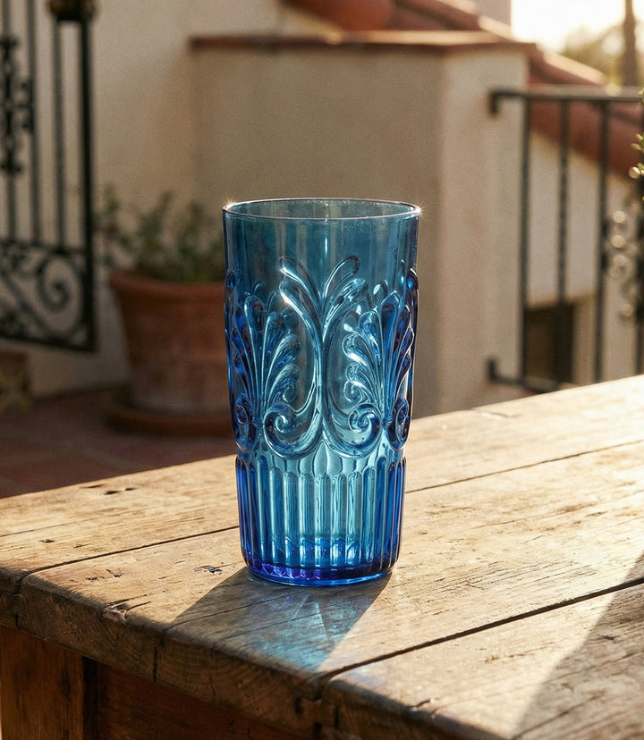 Acrylic Fleur Drinking Glass