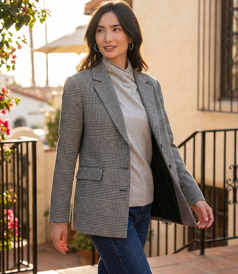 Houndstooth Blazer
