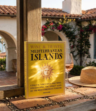 Wine & Travel Mediterranean Islands book by Enrico Bernardo showcasing Mediterranean vineyards and coastal winemaking traditions