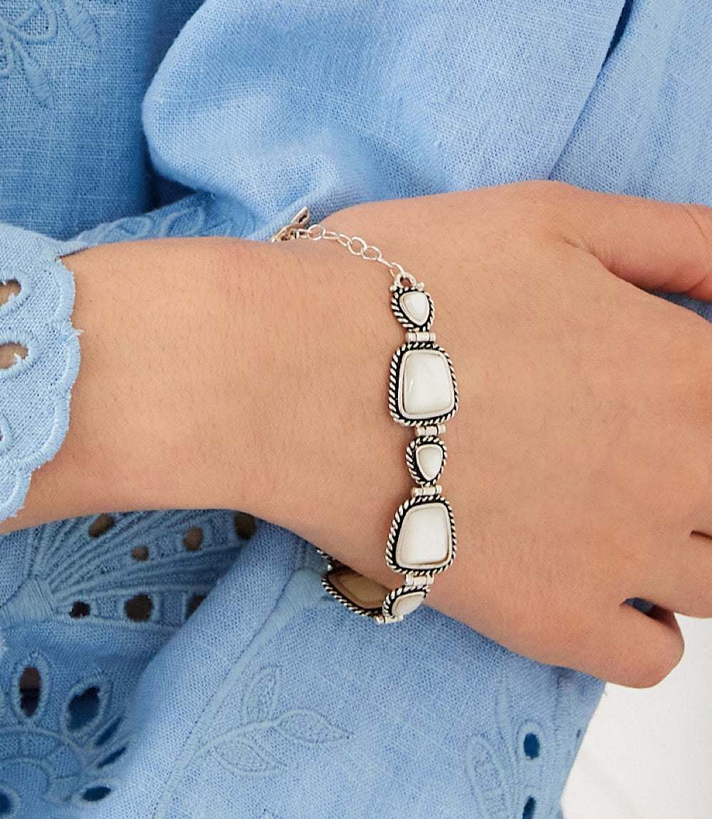 Mother Of Pearl Toggle Bracelet