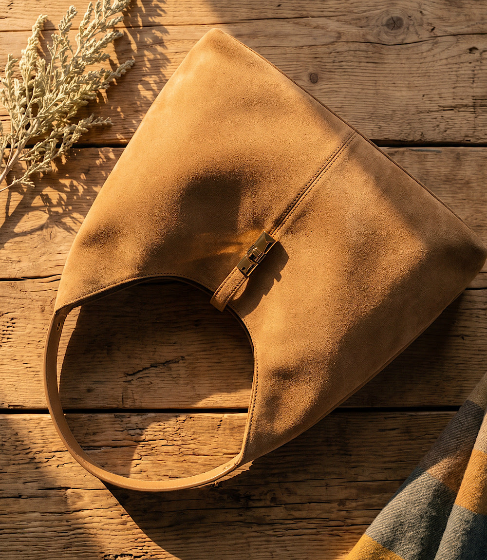 Billini Lamarr Faux Suede Shoulder Bag