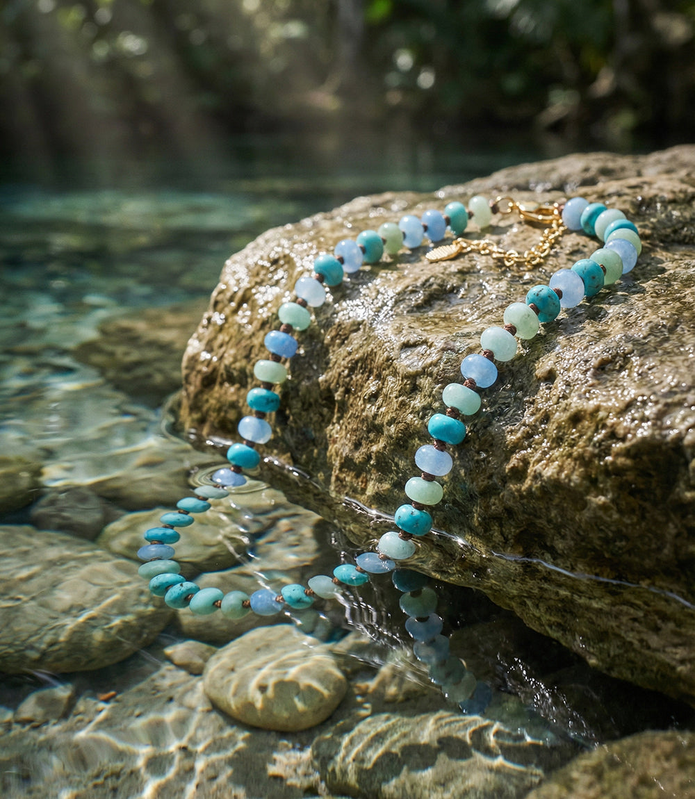 Beaded Gemstone Necklace