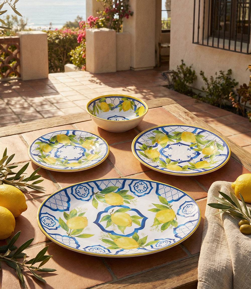 Melamine Capri Serving Platter - Elegant Oval Dish for Indoor