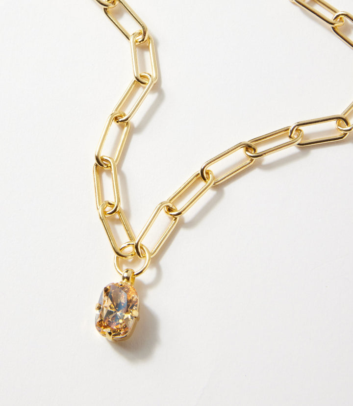 Oval Pendant Necklace