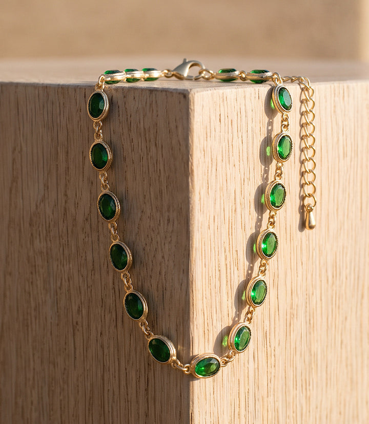 Gemstone Station Necklace