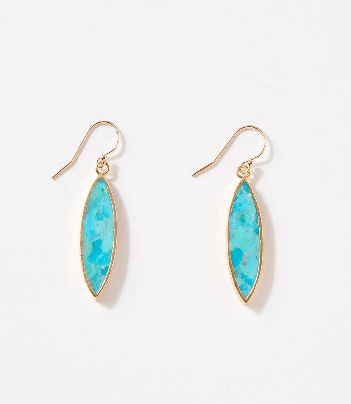 Marquise Turquoise Earrings