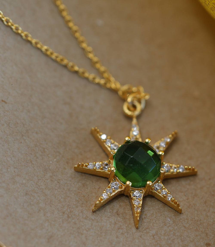 Cabochon Sun Necklace