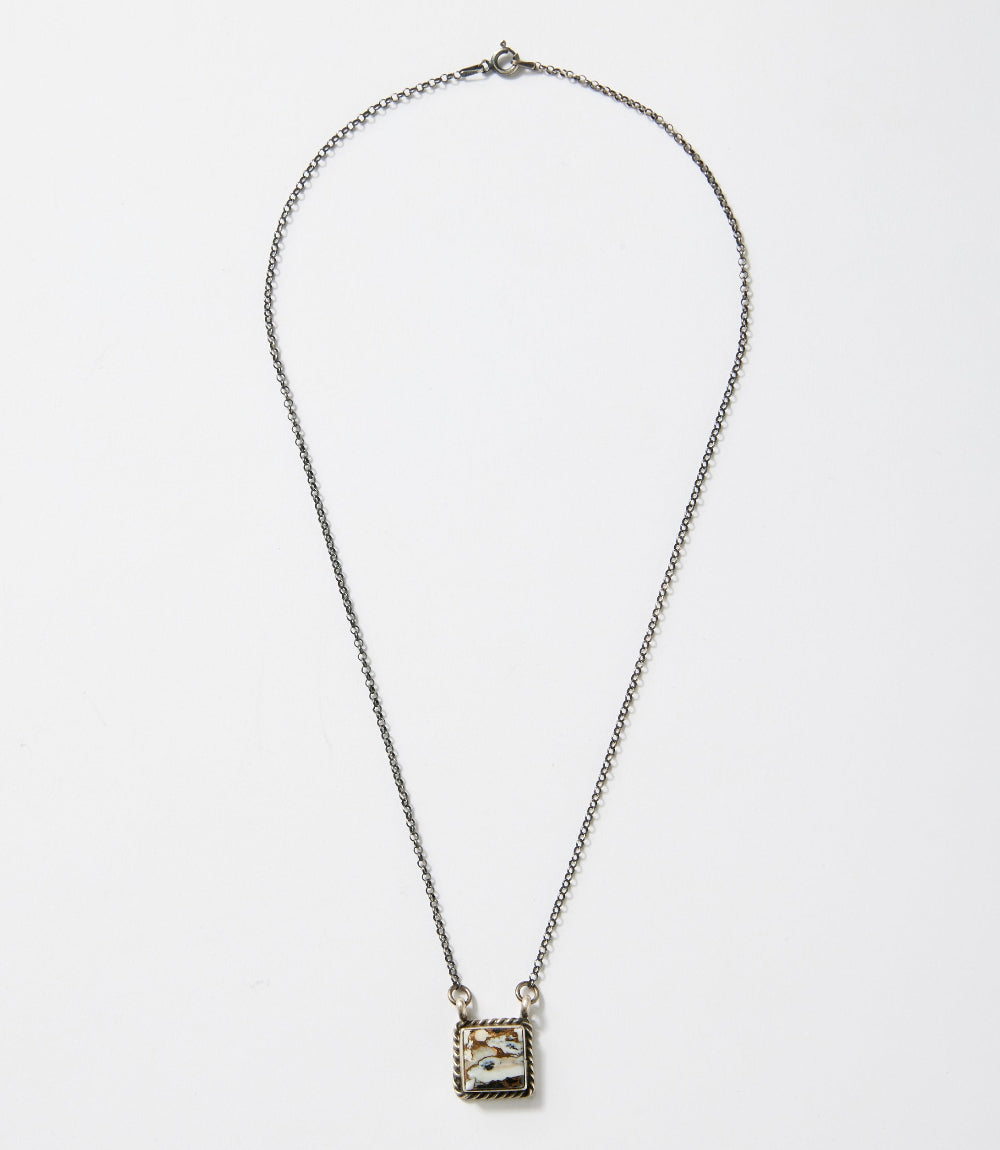 White Buffalo Pendant Necklace