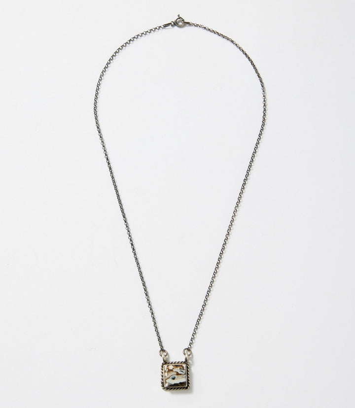 White Buffalo Pendant Necklace