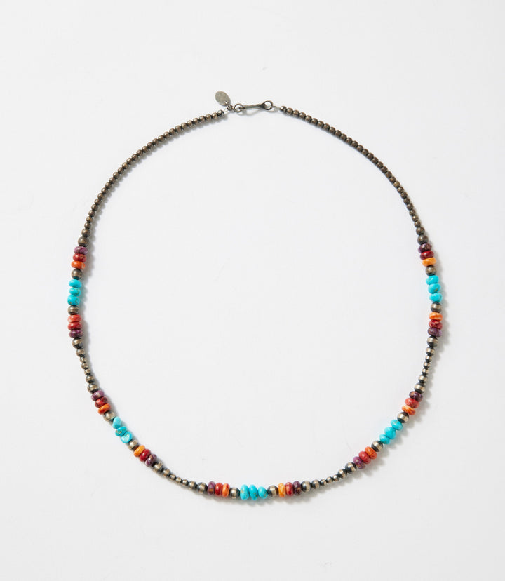 Multi Stone Turquoise Navajo Pearl Necklace