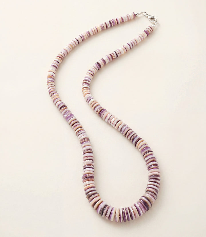 Single Strand Wampum Shell Necklace
