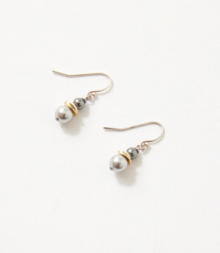 Double Pearl Earrings