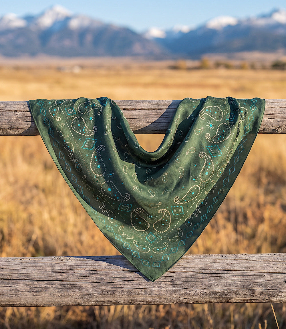 Pretty Paisley Silk Scarf