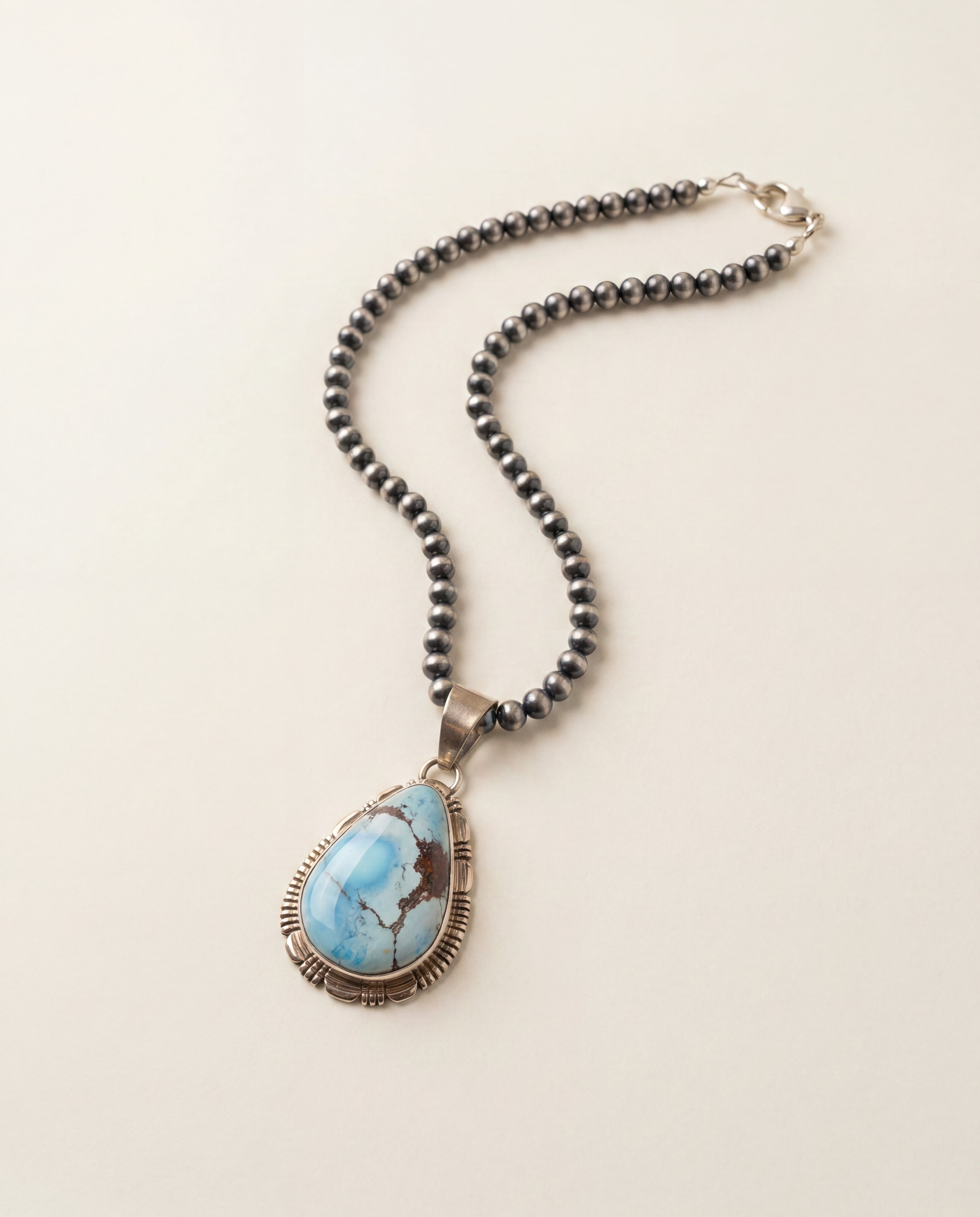 ネックレス・ペンダント CAMIEL FORTGENS JEWEL NECKLACE Vintage Golden Hill Turquoise Pendant Necklace – Karen Kane