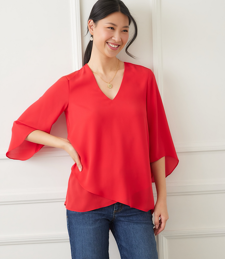 Bracelet Sleeve Asymmetric Top