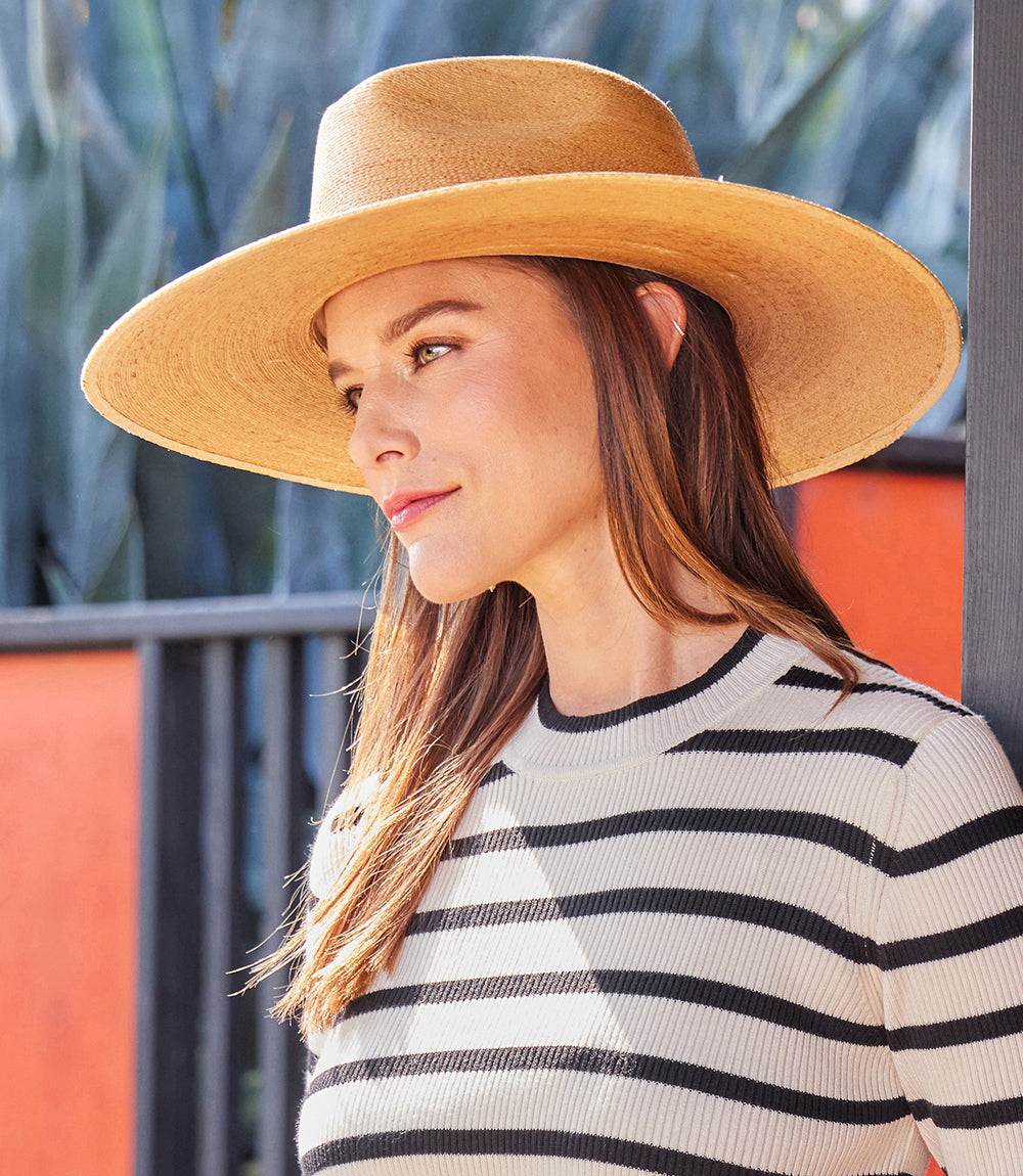 Wide Brim Palm Leaf Hat