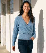 Eyelash Wrap Sweater
