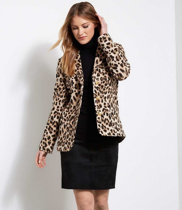 Animal Jacquard Blazer
