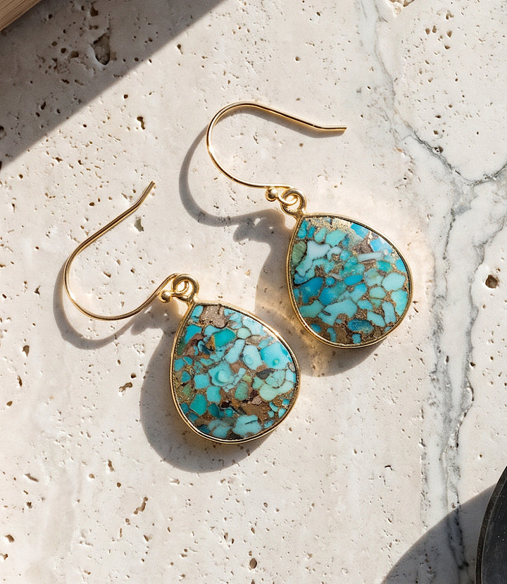 Turquoise Teardrop Earrings