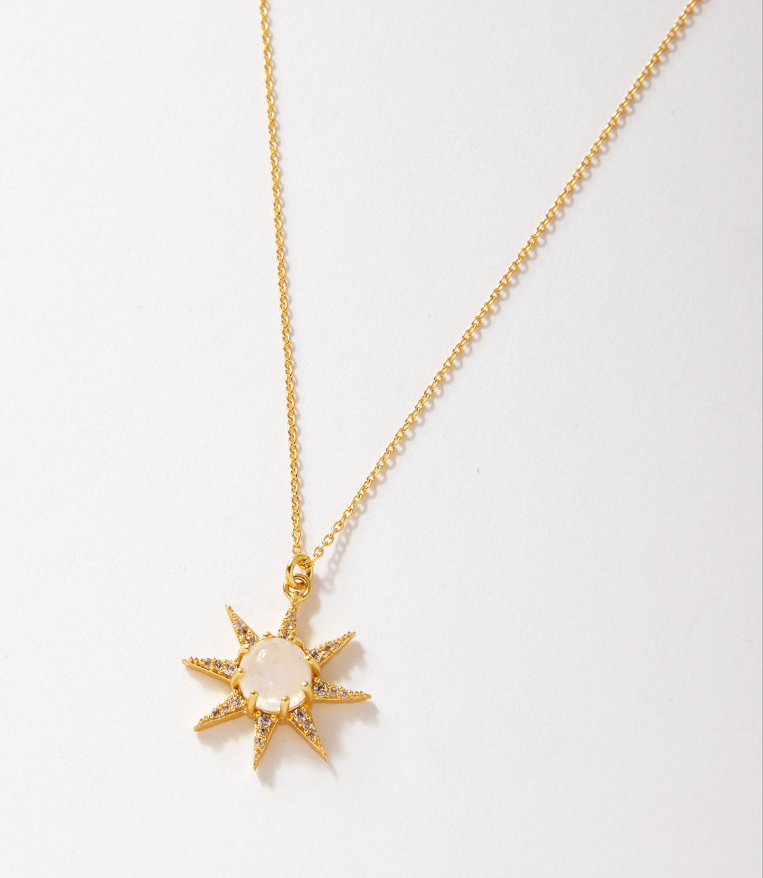 Cabochon Sun Necklace