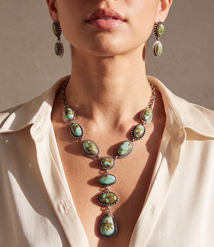 Sonoran Gold Turquoise Necklace And Earring Set