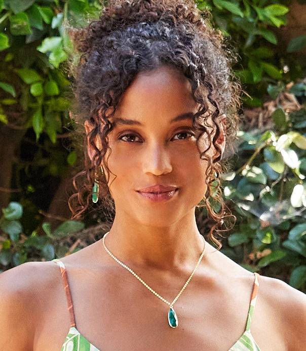 Green Onyx Quartz Necklace