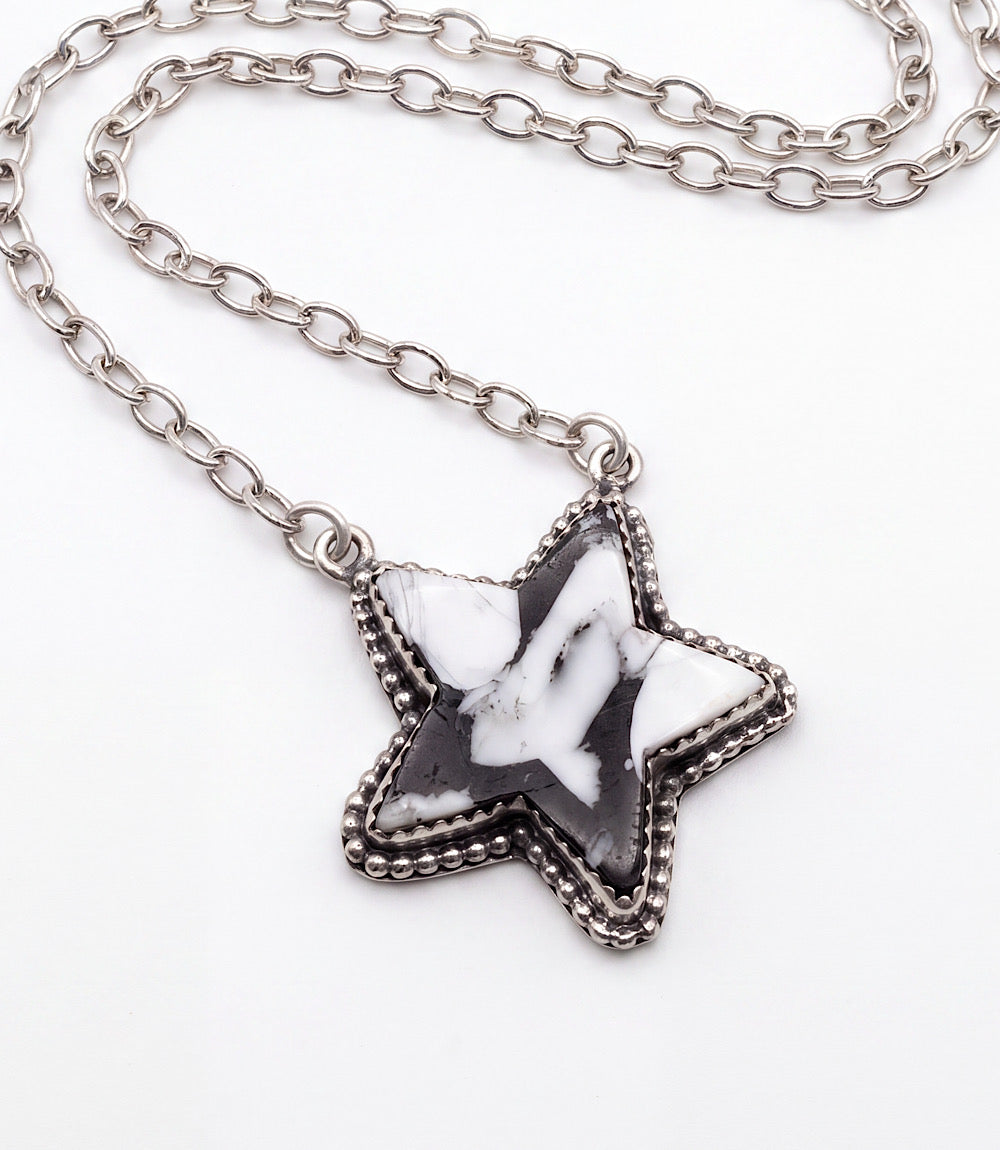 White Buffalo Star Necklace