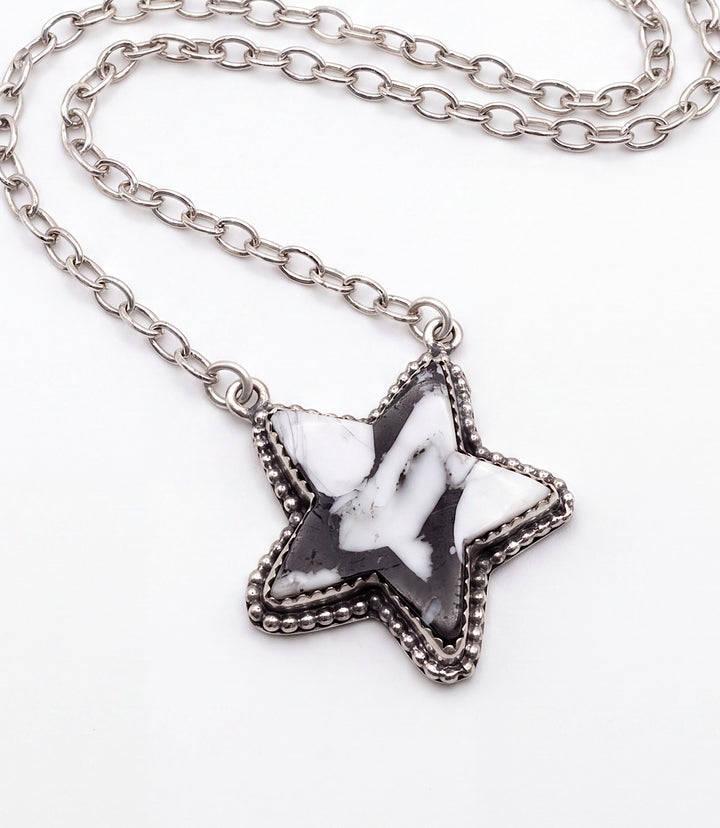 White Buffalo Star Necklace