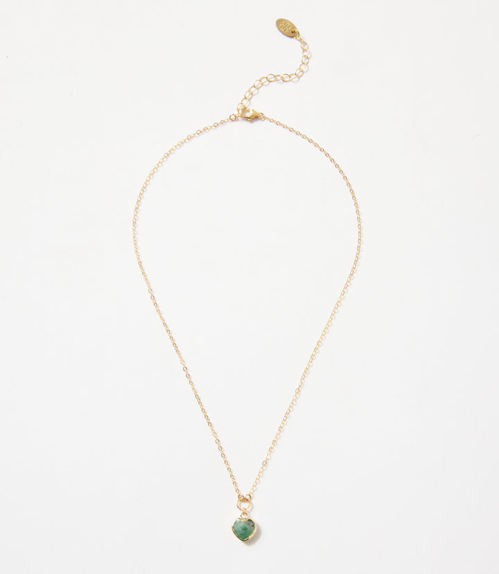 Emerald Heart Necklace