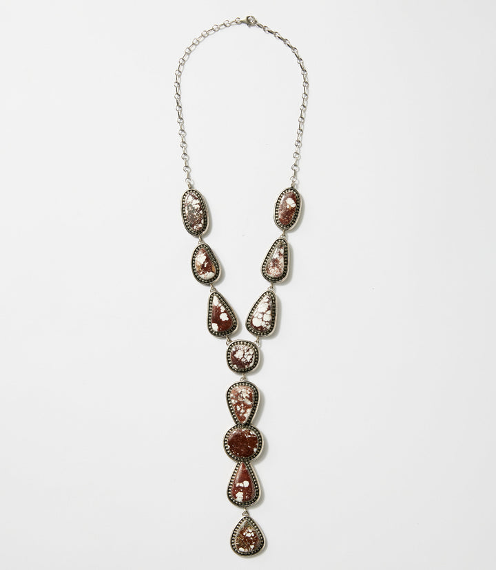 Wild Horse Turquoise Lariat Necklace & Earring Set