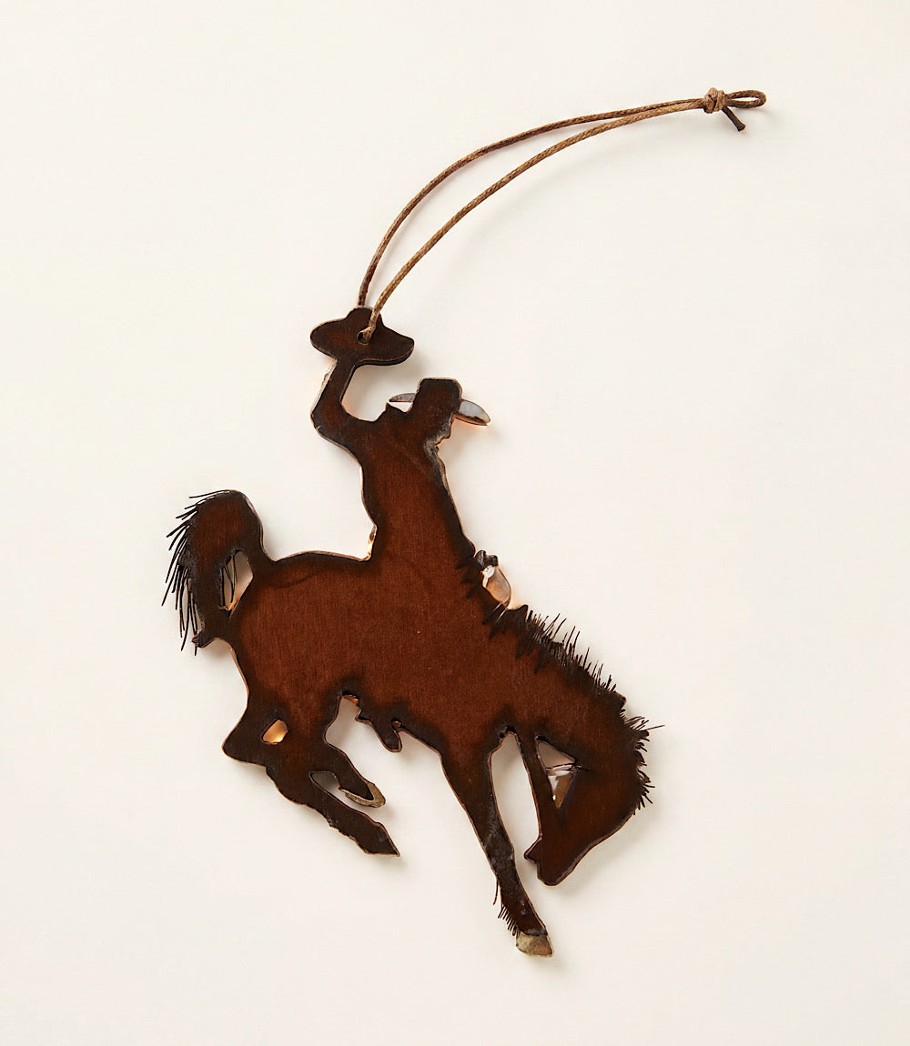Steel Cowboy Ornament