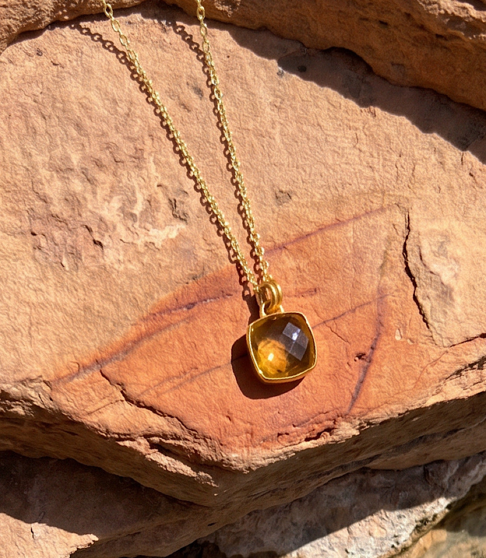 Citrine Gemstone Necklace