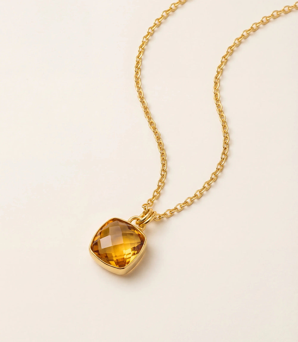 Citrine Gemstone Necklace