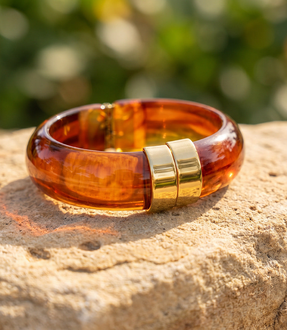 Lucite Bangle Bracelet