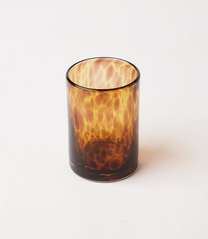 Tortoise Glass Candleholders, Set Of 2