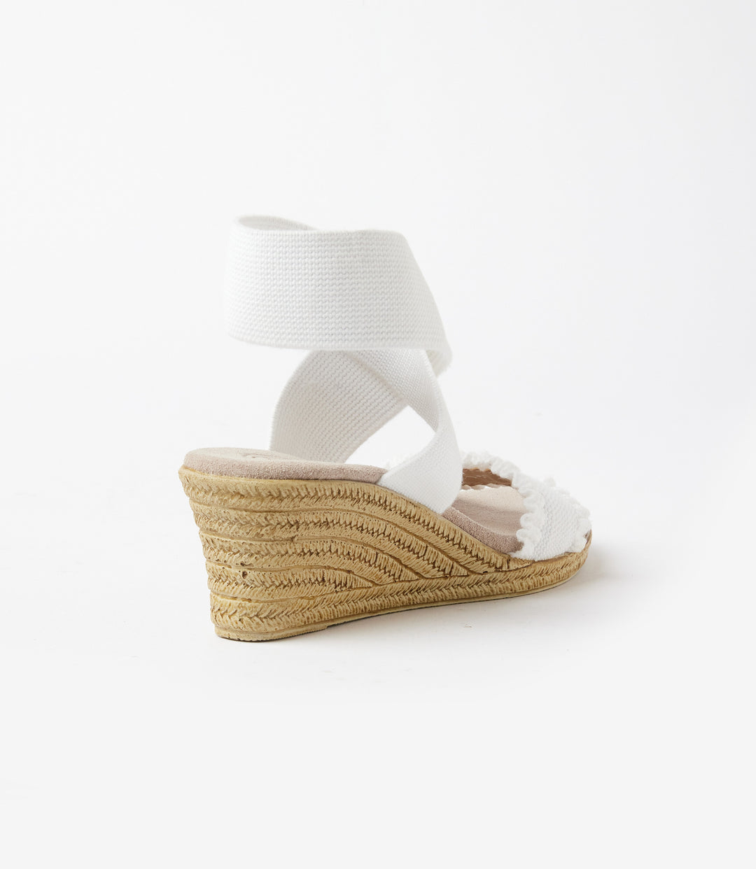 Carolina Scalloped Espadrille Wedge Sandals