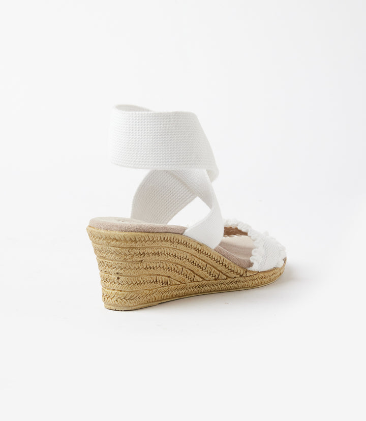 Carolina Scalloped Espadrille Wedge Sandals