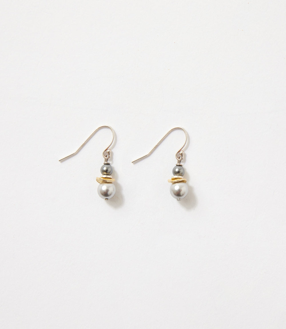 Double Pearl Earrings