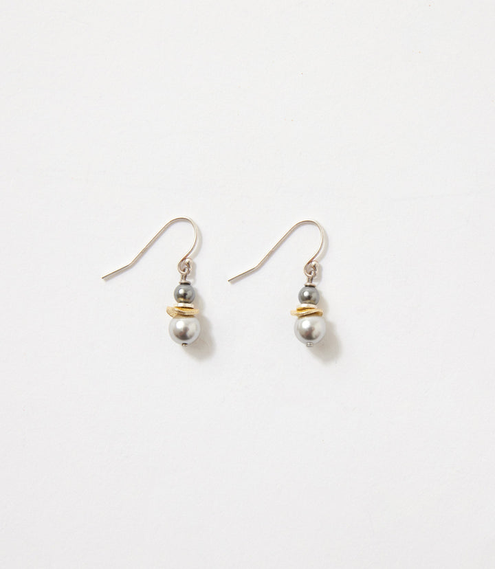 Double Pearl Earrings