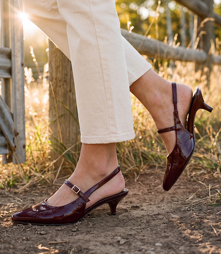 Seychelles Big Screen Slingback Kitten Heels
