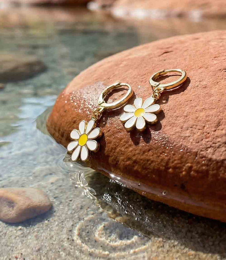 Daisy Huggie Earrings