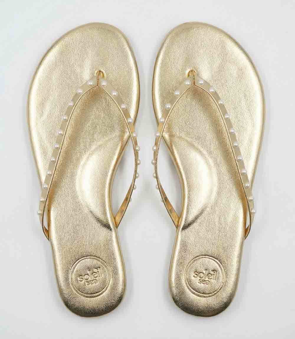Solei Sea Indie Pearl Thong Sandals
