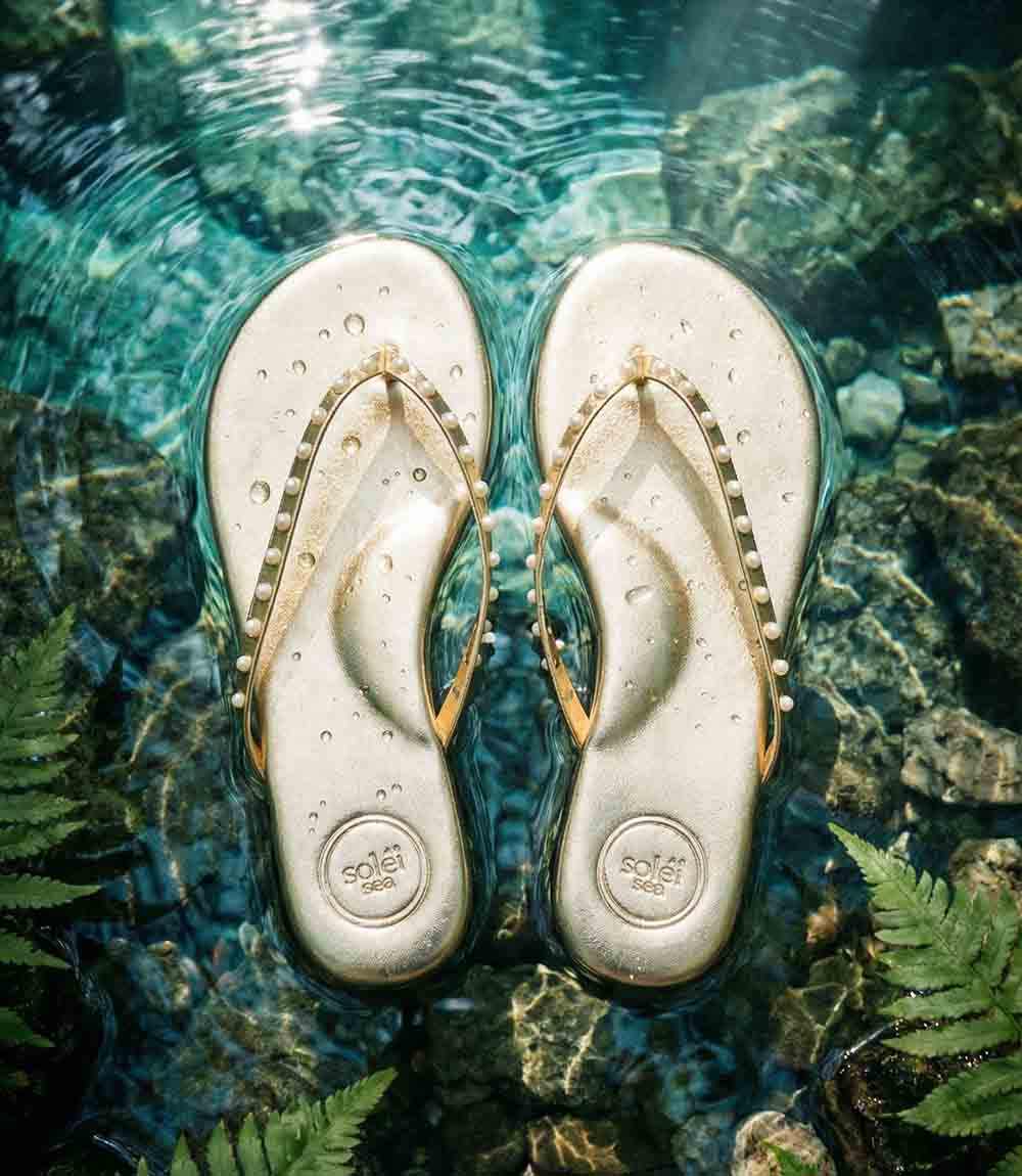Solei Sea Indie Pearl Thong Sandals